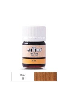 Cam Vitray Boyası 25 Ml. 28 Metalik Bakır Diğer