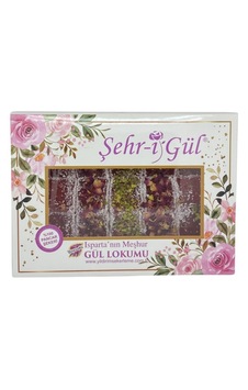 Şehr-i Gül 250 Gr. Yapraklı Gül Lokumu Şehr-i Gül 250 Gr. Yapraklı Gül Lokumu