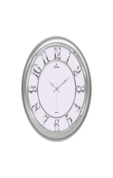 Premium Beyaz Gümüş Metalize Duvar Saati Çok Renkli Premium Beyaz Gümüş Metalize Duvar Saati Çok Renkli