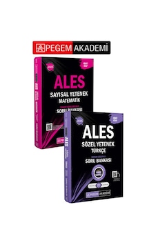 Pegem Akademi 2025 Ales Türkçe Sözel Mantık Tamamı Çözümlü Soru Bankası + 2025 Ales Matematik Sayıs Pegem Akademi 2025 Ales Türkçe Sözel Mantık Tamamı Çözümlü Soru Bankası + 2025 Ales Matematik Sayıs
