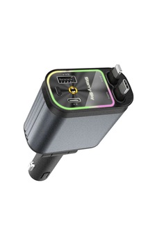 4 Ü 1 Arada Çift Usb Bağlantı  , Type-c Hızlı Şarjlı 66w,geri Çekilebilir Araç Telefon Şarj Cihazı - 8912733755145