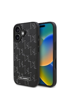 Apple Uyumlu iPhone 16 Kılıf Karl Lagerfeld Lisanslı Magsafe Şarj Özellikli Kl Yazılı Hot Stamp Siyah Apple Uyumlu iPhone 16 Kılıf Karl Lagerfeld Lisanslı Magsafe Şarj Özellikli Kl Yazılı Hot Stamp Siyah