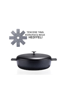 Cooknkeep Siyah Inci Pilav Tenceresi 28 Cm Siyah Siyah