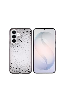 Samsung Galaxy Uyumlu S26 Kılıf Airbag Tasarımlı Damla Taşlı Şeffaf Zore Pera Silikon Kapak - Siyah Samsung Galaxy Uyumlu S26 Kılıf Airbag Tasarımlı Damla Taşlı Şeffaf Zore Pera Silikon Kapak - Siyah