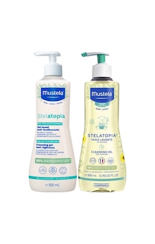 Mustela Stelatopia Krem Şampuan 500ml + Temizleme Yağı 500 Ml Mustela Stelatopia Krem Şampuan 500ml + Temizleme Yağı 500 Ml