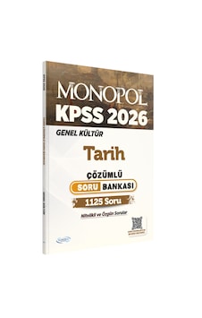 2026 Kpss Tarih Çözümlü Soru Bankası Monopol Yayınları 2026 Kpss Tarih Çözümlü Soru Bankası Monopol Yayınları
