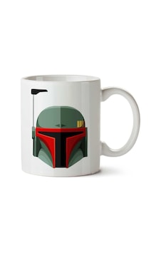 Star Wars Boba Fett Bounty Hunter İki Tarafı Baskılı Kupa Bardak Çok Renkli