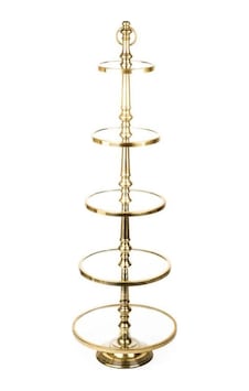 Gold 5 Katlı Siyah Yuvarlak Dekor 137 Cm Gold 5 Katlı Siyah Yuvarlak Dekor 137 Cm