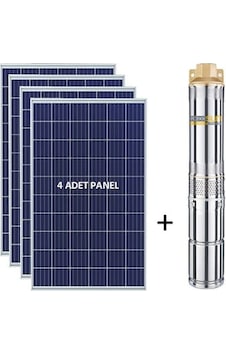 275 Watt 4 Adet Güneş Paneli Ve Dc Solar Pompa 275 Watt 4 Adet Güneş Paneli Ve Dc Solar Pompa