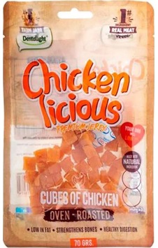 Dentalight Chicken Cube Tavuk Etli Köpek Ödül Küpleri 70 Gr Dentalight Chicken Cube Tavuk Etli Köpek Ödül Küpleri 70 Gr