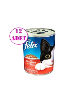 Purina Felix Sığır Etli Konserve Yetişkin Kedi Maması 12 x 400 G Purina Felix Sığır Etli Konserve Yetişkin Kedi Maması 12 x 400 G