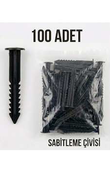 100 Adet Çim Sınırlayıcı Sabitleme Kazığı - Sert Plastik Bahçe Bordür Çivisi Siyah 100 Adet Çim Sınırlayıcı Sabitleme Kazığı - Sert Plastik Bahçe Bordür Çivisi Siyah