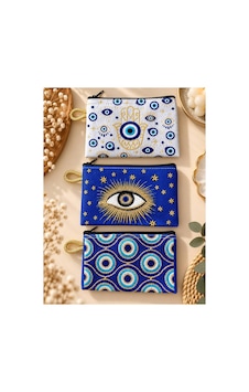 Badufa Home 3lü Mini Cüzdan-hediyelik-para Cüzdanı Mavi Mavi Badufa Home 3lü Mini Cüzdan-hediyelik-para Cüzdanı Mavi Mavi