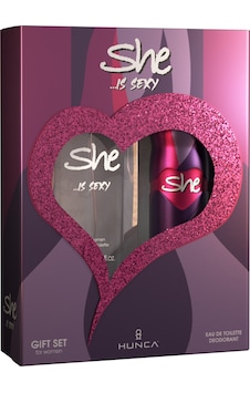 She Sexy Kadın Parfüm Seti 50 Ml Edt + 150 Ml Deodorant Çiçek She Sexy Kadın Parfüm Seti 50 Ml Edt + 150 Ml Deodorant Çiçek