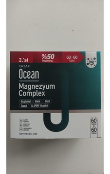 Ocean Magnezyum Complex 60+60 Tablet Ocean Magnezyum Complex 60+60 Tablet