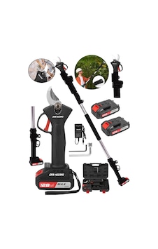 Dragro DRG-128mt Siyah 128Vf 10Ah 2 Metre Teleskopik Uzatma Akülü Bağ Dal Budama Kesme Makası Dragro DRG-128mt Siyah 128Vf 10Ah 2 Metre Teleskopik Uzatma Akülü Bağ Dal Budama Kesme Makası