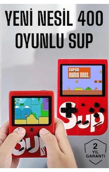 Yeni Nesil Çocuklara Özel Sup 400 Oyunlu Mini El Konsolu Sarı