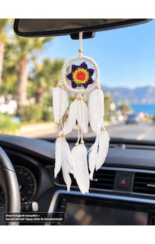 Araba Dikiz Ayna Süsü Renkli Örgü Detaylı Beyaz Tüylü Düş Kapanı Dreamcatcher Duvar Ve Oda Süsü Araba Dikiz Ayna Süsü Renkli Örgü Detaylı Beyaz Tüylü Düş Kapanı Dreamcatcher Duvar Ve Oda Süsü