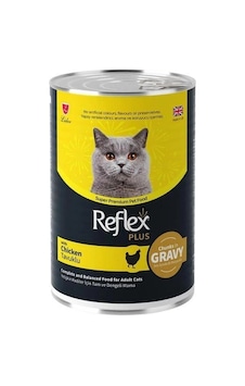 Reflex Plus Gravy Tavuklu 400 Gr Yetişkin Konserve Kedi Maması
