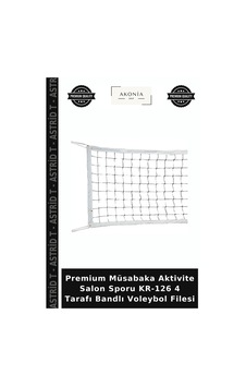 Premium Müsabaka Aktivite Salon Sporu Kr-126 4 Tarafı Bandlı Voleybol Filesi Premium Müsabaka Aktivite Salon Sporu Kr-126 4 Tarafı Bandlı Voleybol Filesi