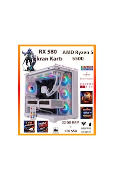 Comloji CMLJ03 R5-5500 32 GB 1 TB SSD RX580 Free Dos Masaüstü Oyuncu Bilgisayarı Comloji CMLJ03 R5-5500 32 GB 1 TB SSD RX580 Free Dos Masaüstü Oyuncu Bilgisayarı