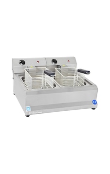 Himaksan HMK-FE 5 + 5 5000 W 5 + 5 L Endüstriyel Elektrikli Fritöz Himaksan HMK-FE 5 + 5 5000 W 5 + 5 L Endüstriyel Elektrikli Fritöz