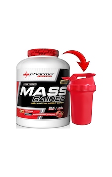 Mass Gainer 3300 Gr Çilek Aromalı Kilo Kas Karbonhidrat Tozu Shaker Hediyeli Mass Gainer 3300 Gr Çilek Aromalı Kilo Kas Karbonhidrat Tozu Shaker Hediyeli