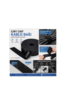 Cırt Cırt Kablo Bağı Kablo Sabitleme Bandı Kendinden Yapışkanlı Kablo Düzenleyici 19mm X 50mt Cırt Cırt Kablo Bağı Kablo Sabitleme Bandı Kendinden Yapışkanlı Kablo Düzenleyici 19mm X 50mt