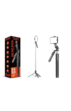 Subzero Ss50 Tripod/171cm Bluetooth Uzaktan Kumanda 360 Dönebilen Telefon Tutucu Subzero Ss50 Tripod/171cm Bluetooth Uzaktan Kumanda 360 Dönebilen Telefon Tutucu