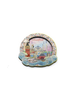 3 Adet Magnet İstanbul Temalı Buzdolabı Mıknatısı, 8x8 Cm Ölçü, Tekli Hatıra Magnet, Fridge Magnet