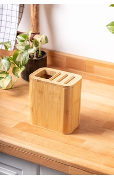 Finehome Toni Bambu Bıçak Standı Finehome Toni Bambu Bıçak Standı