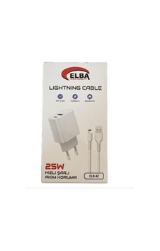 Elba Elb42 Beyaz 25w Şarj Kafa+ İphone Kablo Usb-c Pd3.0-qc4.0 Akım Koruma-hızlı Şarj- Elba Elb42 Beyaz 25w Şarj Kafa+ İphone Kablo Usb-c Pd3.0-qc4.0 Akım Koruma-hızlı Şarj-