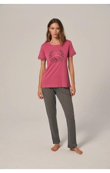 Poleren 7117 Yarım Kol Pijama Takımı 001 Poleren 7117 Yarım Kol Pijama Takımı 001