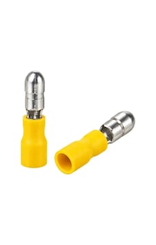 Powermaster Pm-39082 4-6mm2 Kesit 25x7x5mm Soket Sarı İzoleli Kablo Pabucu 100'lü Paket Powermaster Pm-39082 4-6mm2 Kesit 25x7x5mm Soket Sarı İzoleli Kablo Pabucu 100'lü Paket