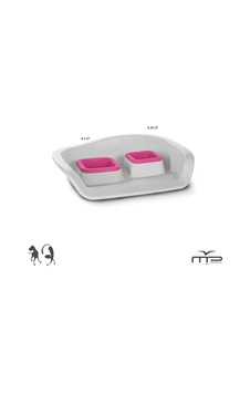 Mp Sıçratmayan Mama/su Kabı Nembo İkili 0,3+0,25l