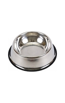 Flamingo Slip Kaymaz Köpek Mama ve Su Kabı 1590 ML Gri