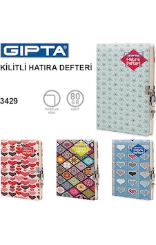 Gıpta 14X20 120 Sayfa Kilitli Hatıra Defteri Gıpta 14X20 120 Sayfa Kilitli Hatıra Defteri