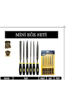 Meşem Mini Eğe Seti Meşem Mini Eğe Seti