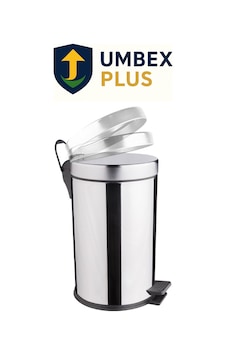 30 Litre Krom, Metal Paslanmaz Çöp Kovası Çöp Kutusu Pedallı Amortisörlü Kapak Gümüş 30 Litre Krom, Metal Paslanmaz Çöp Kovası Çöp Kutusu Pedallı Amortisörlü Kapak Gümüş