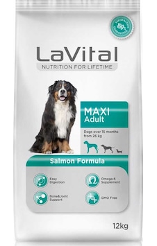 La Vital Maxi Somonlu Büyük Irk Yetişkin Köpek Maması 12 KG