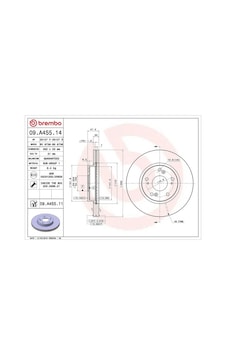 Honda Civic 8 Fren Diski On 2006-2013 Brembo 09a45511 2adettir Honda Civic 8 Fren Diski On 2006-2013 Brembo 09a45511 2adettir