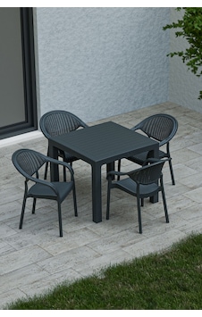 90x90 Cm Rattan 4 Kişilik Masa Takımı Camsız Bambu Sandalye Bahçe Teras Takımı Oturma Grubu Kahve Kahverengi 90x90 Cm Rattan 4 Kişilik Masa Takımı Camsız Bambu Sandalye Bahçe Teras Takımı Oturma Grubu Kahve Kahverengi