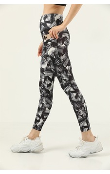 Missmaral Kadın Tayt Yüksek Bel Çift Cepli Siyah - Beyaz Yıldız Desenli Dijital Slim Fit 1058 Siyah - 188143480 Siyah Missmaral Kadın Tayt Yüksek Bel Çift Cepli Siyah - Beyaz Yıldız Desenli Dijital Slim Fit 1058 Siyah - 188143480 Siyah