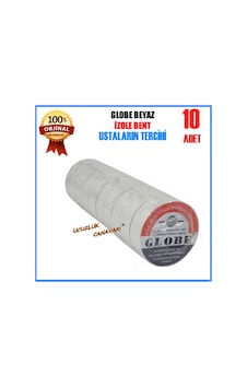 Globe Izole Bant Beyaz 10 Adet Globe Izole Bant Beyaz 10 Adet