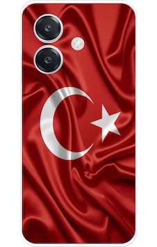Oppo A3 Uyumlu Türk Bayrağı Baskılı Silikon Kılıf Renkli Oppo A3 Uyumlu Türk Bayrağı Baskılı Silikon Kılıf Renkli