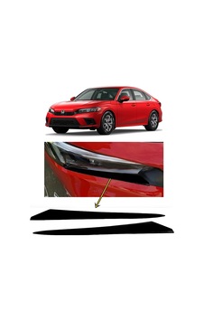 Honda Civic Fe1 2022 Ve Sonrası Far Altı Kaşı Çıtası Piyano Black 2 Parça Diğer Honda Civic Fe1 2022 Ve Sonrası Far Altı Kaşı Çıtası Piyano Black 2 Parça Diğer