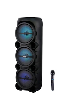 2185 Kablosuz Mikrofonlu Rgb Ledli Taşınabilir Bluetooth Hoparlör Parti Speaker Fm / Usb / Tf 2185 Kablosuz Mikrofonlu Rgb Ledli Taşınabilir Bluetooth Hoparlör Parti Speaker Fm / Usb / Tf
