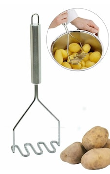 24 Cm Lüks Paslanmaz Metal Patates Ezici Patates Ezici Püre Yapıx 24 Cm Lüks Paslanmaz Metal Patates Ezici Patates Ezici Püre Yapıx
