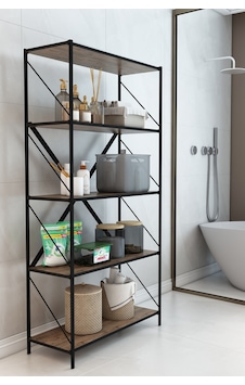 Stone Banyo Rafı Deterjan Rafı Çok Amaçlı Dekoratif Depolama Rafı 150 Cm Kahverengi Stone Banyo Rafı Deterjan Rafı Çok Amaçlı Dekoratif Depolama Rafı 150 Cm Kahverengi