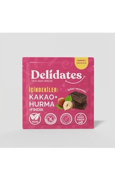 Delidates Fındıklı Hurmalı %70 Bitter Çikolata 40gr-3583 Delidates Fındıklı Hurmalı %70 Bitter Çikolata 40gr-3583